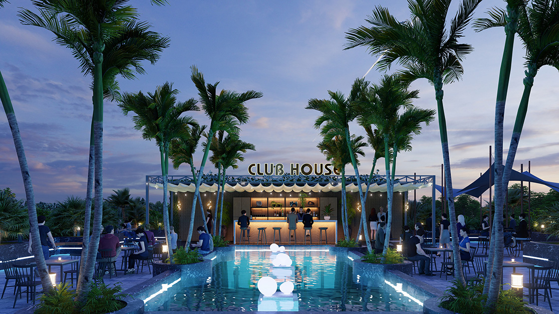 Tiện ích Clubhouse hồ bơi Dự án căn hộ Khải Hoàn Prime La Partenza Nhà Bè Lapartenza