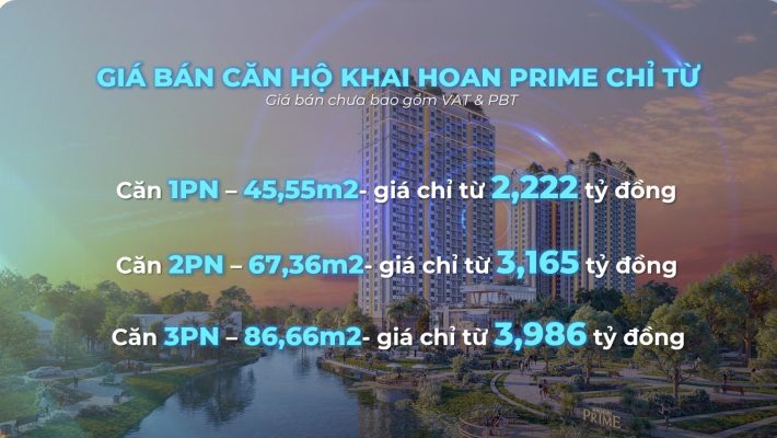 KHAI HOAN PRIME NHA SANG GIA BAN CUC TOT